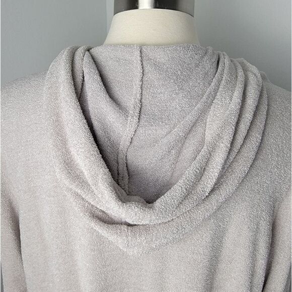 Barefoot Dreams CozyChic Ultra Lite Open-Front Hooded Knit Cardigan Size XL - Picture 12 of 15